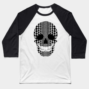 Two Tone Skull Baseball T-Shirt